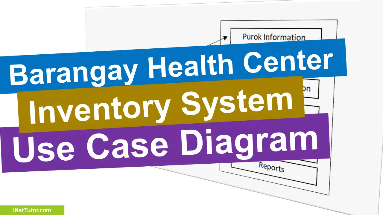 Barangay Health Center Medicine Inventory System Use Case Diagram My XXX Hot Girl