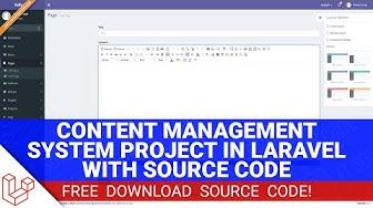 'Video thumbnail for Content Management System Project in Laravel with Source Code (Free Download)'