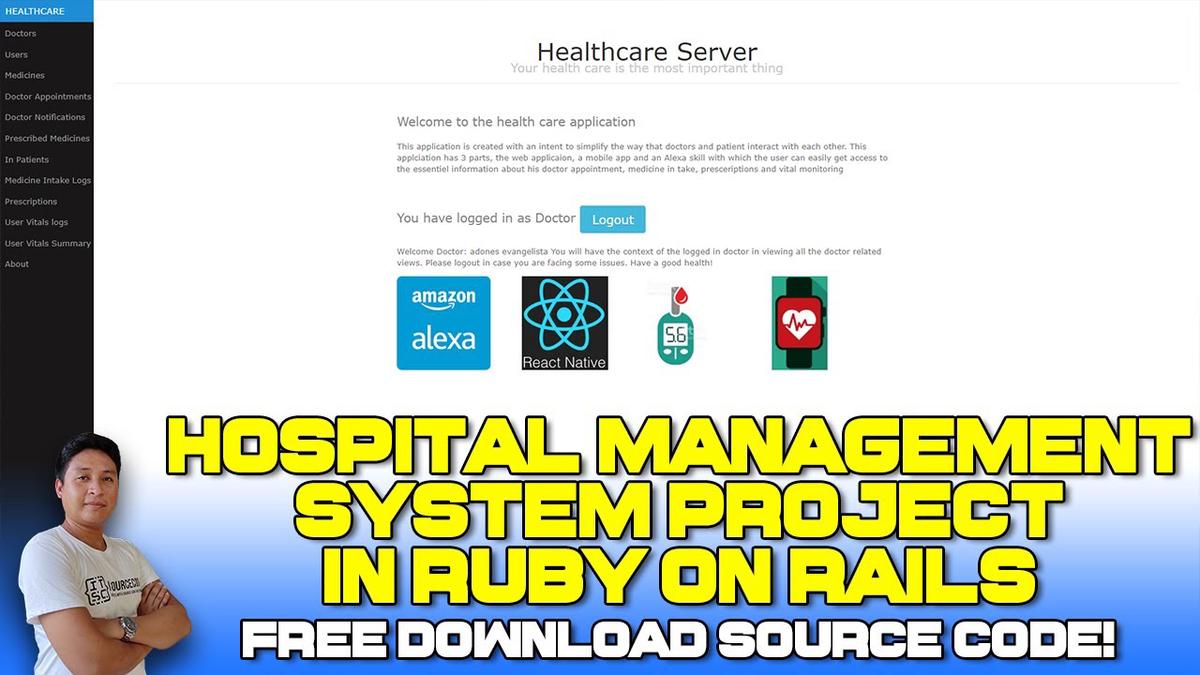 'Video thumbnail for Hospital Management System Project in Ruby on Rails with Source Code (Free Download) 2022'