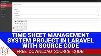 'Video thumbnail for Time Sheet Management System Project in Laravel with Source Code (Free Download) 2022'