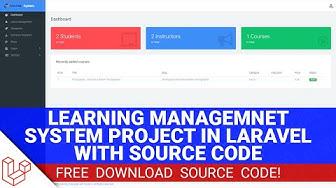 'Video thumbnail for Laravel Learning Management System Project with Source Code (Free Download)'