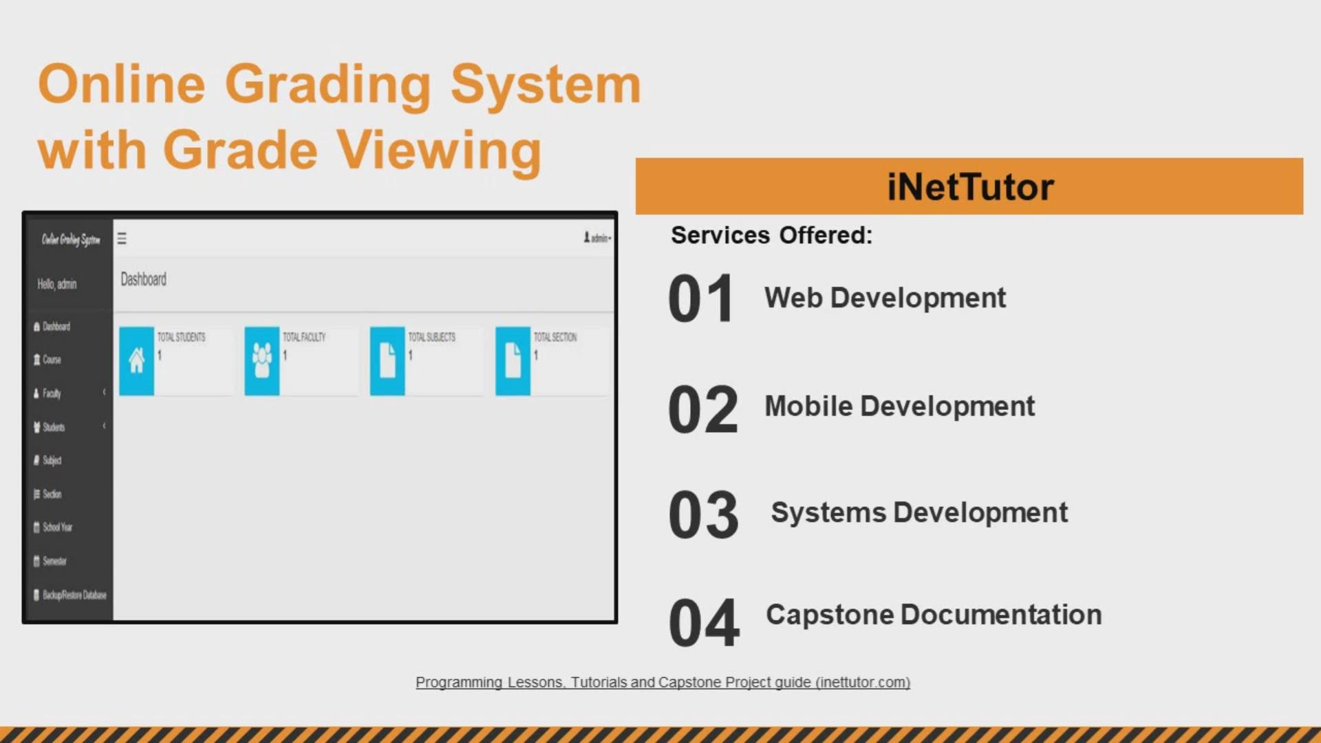 'Video thumbnail for Online Grading System in PHP, MySQL and Bootstrap'
