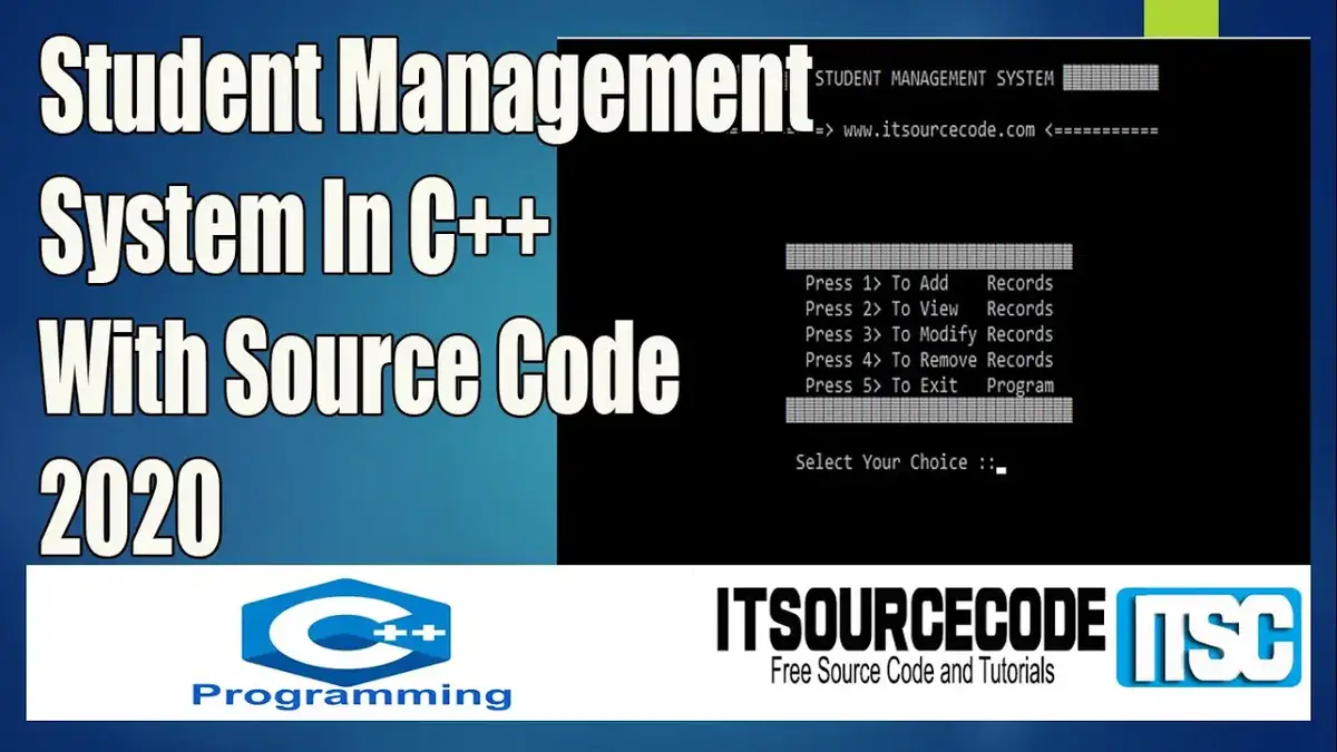 'Video thumbnail for Student Management System In C++ With Source Code Free Download | C++ Projects with Source Code'
