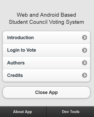 Web and Android Based Student Council Voting System