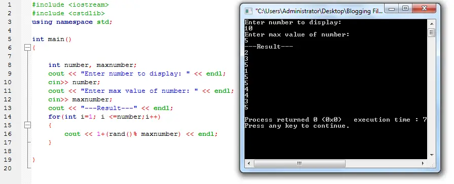 Random Numbers In C INetTutor