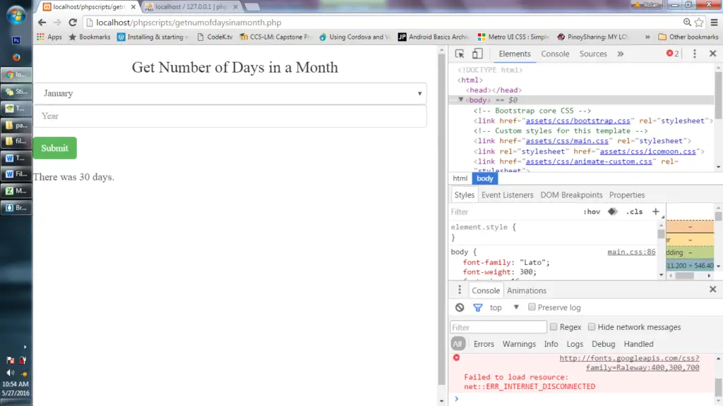 get-number-of-days-in-selected-month-and-year-in-php-inettutor