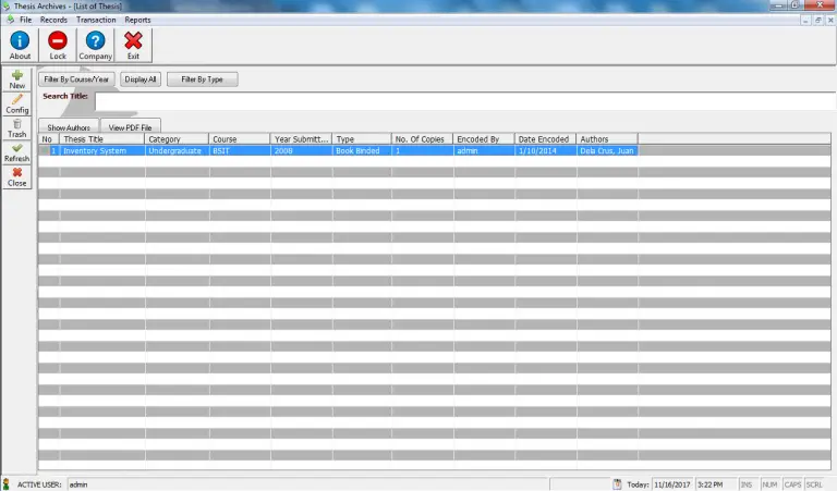 Thesis Archiving System Free Download Source Code - Inettutor.com