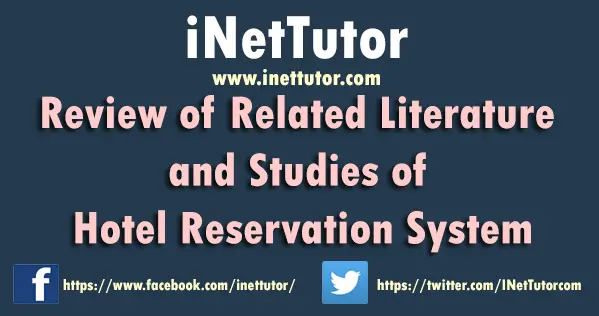 literature review of hotel reservation system