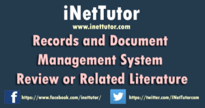 literature review on document management system