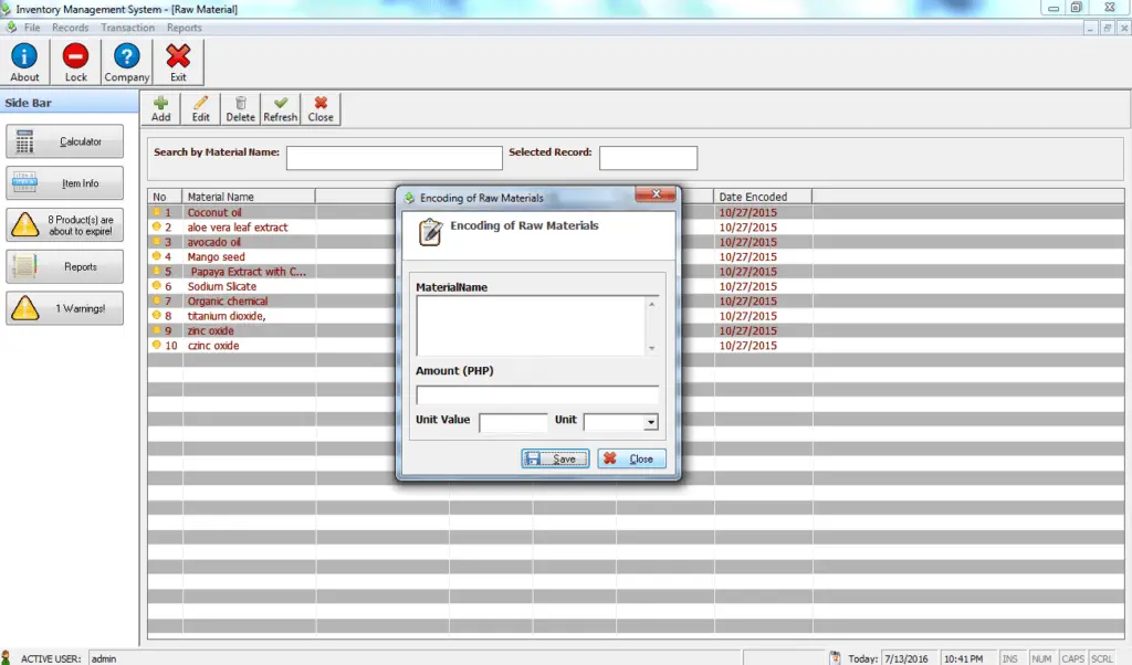 Point of Sale with Decision Support System User Interface and Features