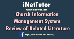 church management system literature review