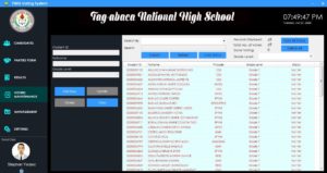 Automated Voting System for High School in C# and MySQL