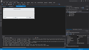 Barcode Generator in  Tutorial and Source code