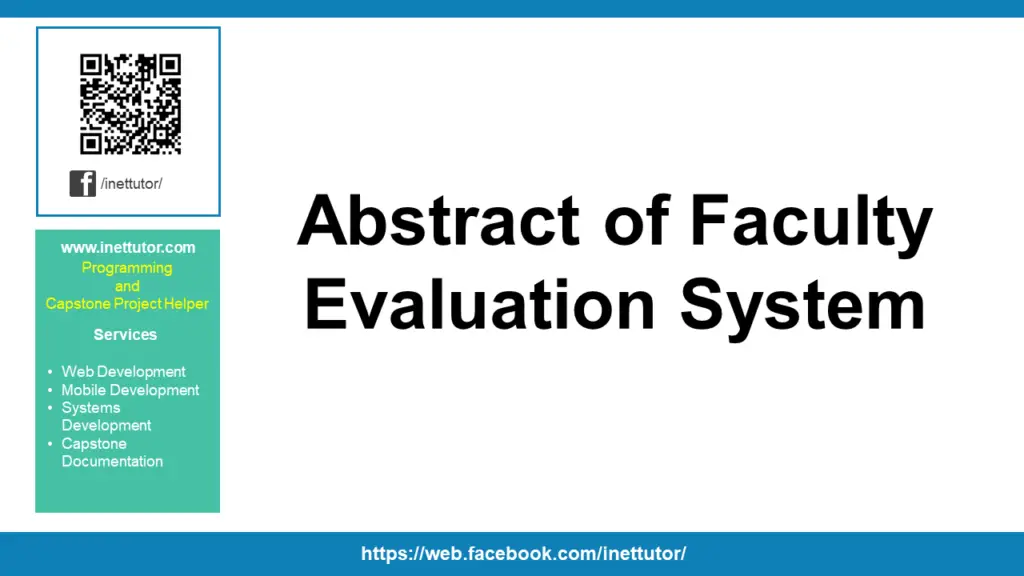 web based faculty evaluation system thesis