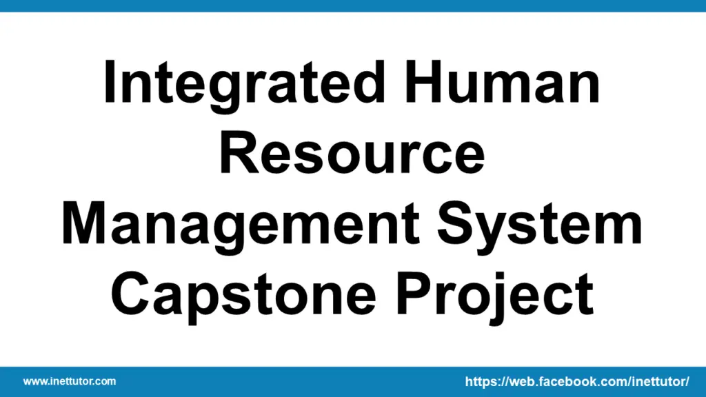 hr management capstone project wgu