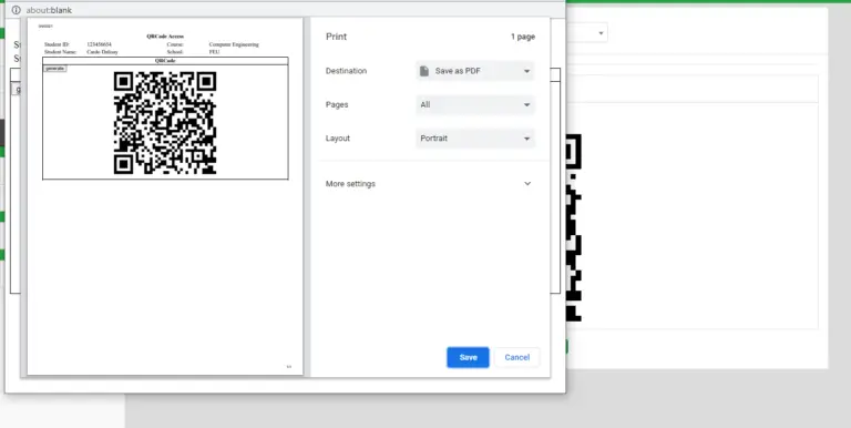 OJT Timesheet Monitoring QR Code - Free Capstone 2024