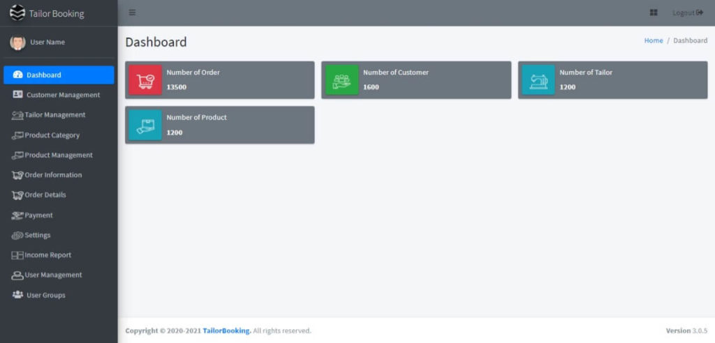 Tailor Booking Management System Free - iNetTutor.com 2024