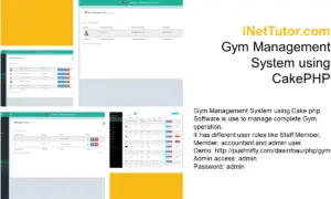 Gym Management System using CakePHP