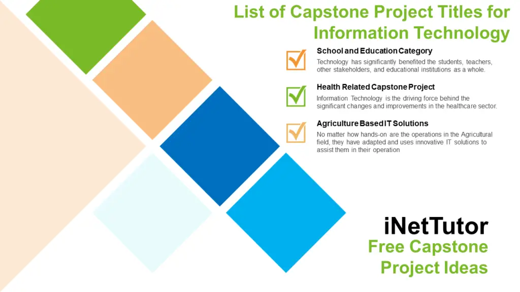 list of capstone project titles for information technology 2019