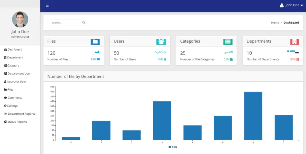 File Management With Approval Process In Php And Bootstrap Free Source 