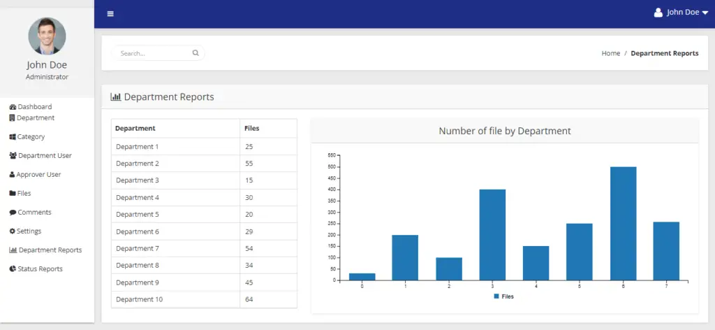 File Management with Approval Process in PHP and Bootstrap Free Source ...