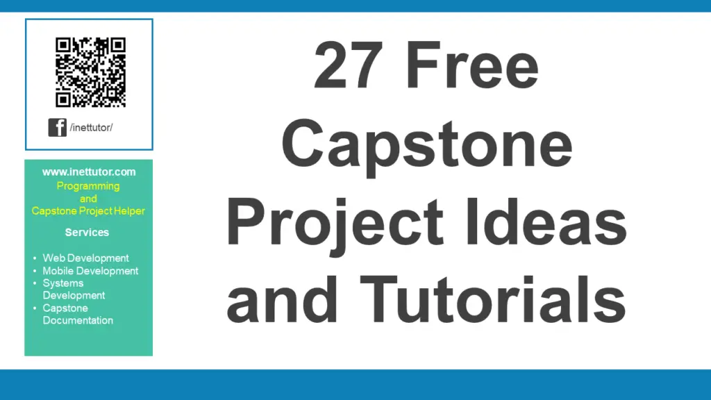 capstone project ideas web based