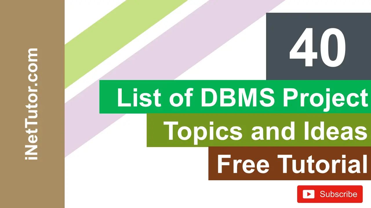 dbms related presentation topics