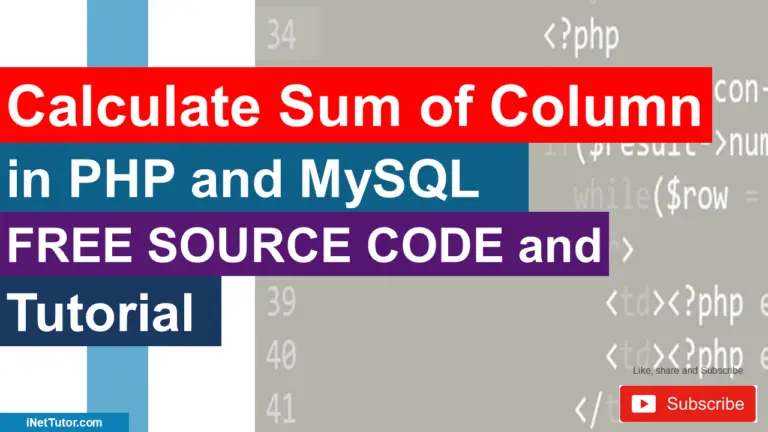 calculate-sum-of-column-in-php-and-mysql-free-tutorial-2022