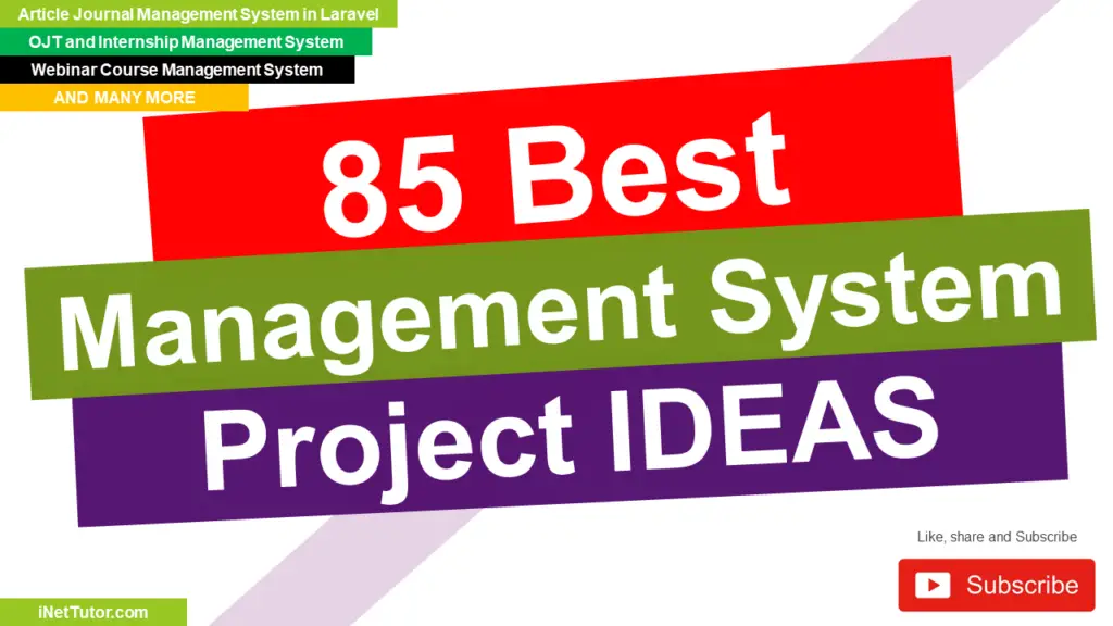 85 Best Management System Project Ideas