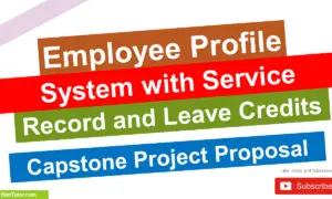 Employee Profile System with Service Record and Leave Credits