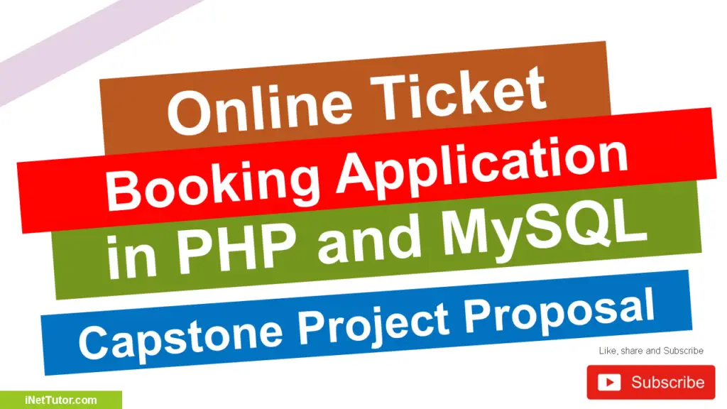 Online Ticket Booking System in PHP and MySQL