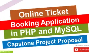 Online Ticket Booking System in PHP and MySQL