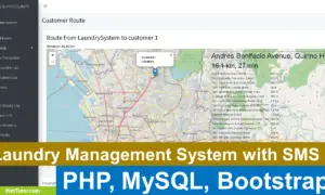 Laundry Management System with Mapping and SMS