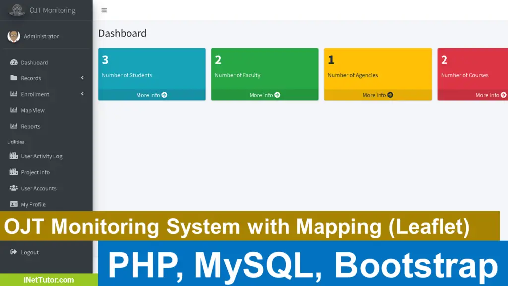 OJT Monitoring System with Mapping using PHP and Leaflet