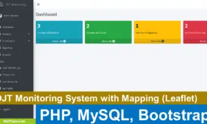 OJT Monitoring System with Mapping using PHP and Leaflet
