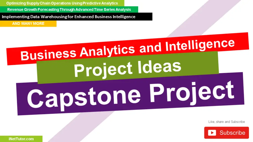 Business Analytics and Intelligence Project Ideas