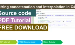 String concatenation and interpolation in CSharp