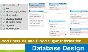 Blood Pressure and Blood Sugar Information Database Design