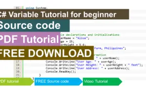 CSharp Variable Tutorial