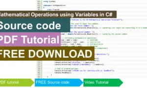 Mathematical Operations using Variables in CSharp