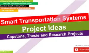 Smart Transportation Systems Project Ideas