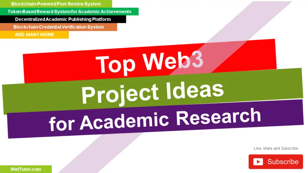 Top Web3 Project Ideas for Academic Research