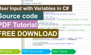 User Input with Variables in CSharp