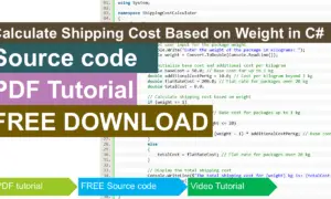 Calculate Shipping Cost Based on Weight in CSharp