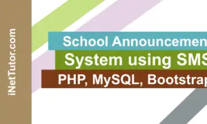 School Announcement System using SMS