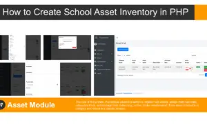 School Asset Inventory Asset Module