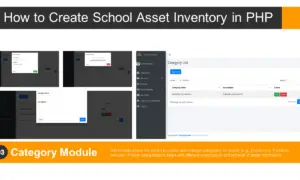 School Asset Inventory Category Module