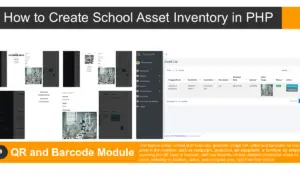 School Asset Inventory QR and Barcode Module