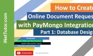 How to Create Online Document Request with PayMongo Integration - Database Design