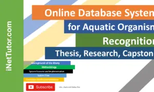 Online Database System for Aquatic Organism Recognition